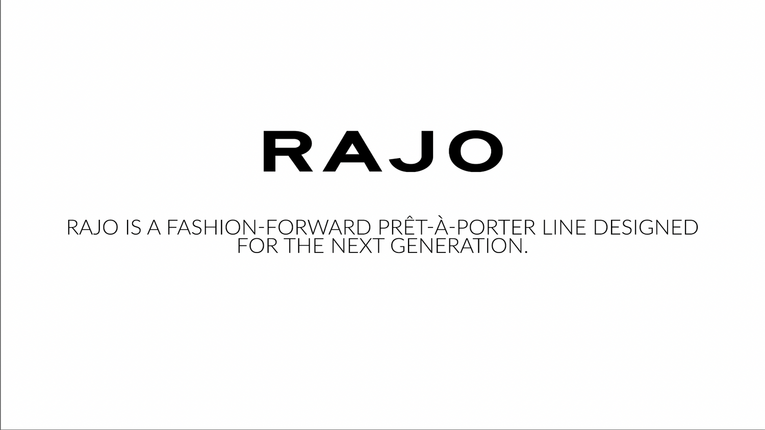 RAJO Spring/Summer 2024